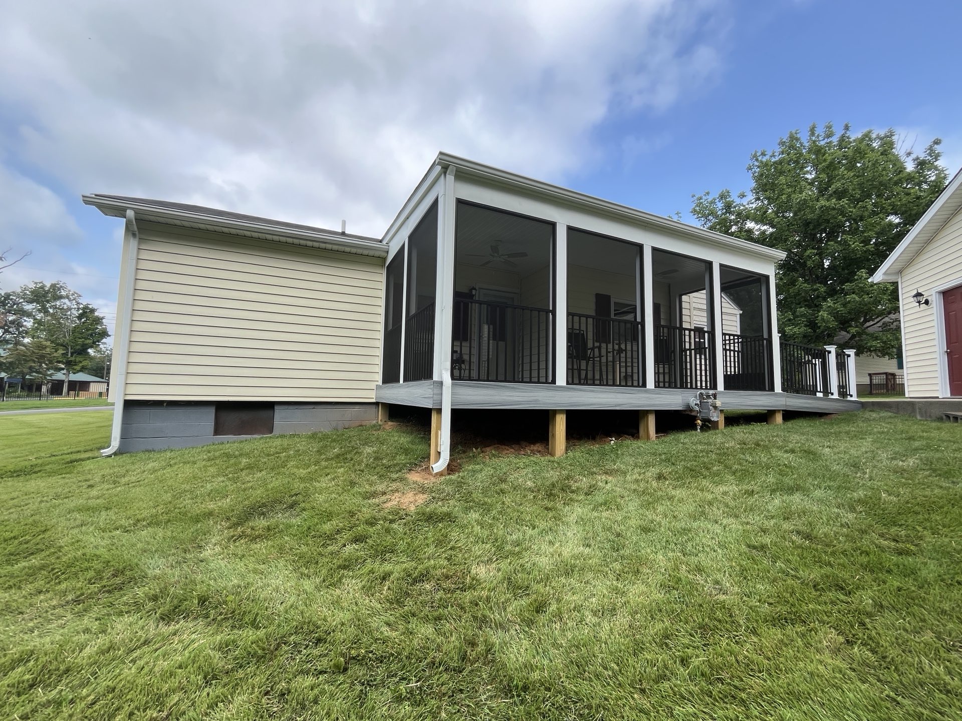 Porch Makeover: Deck Replacement With Sunroom Addition in New Albany, Indiana | Pro Restoration Plus